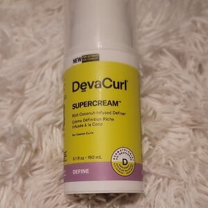 DevaCurl SuperCream Coconut Definer - Yellow and White